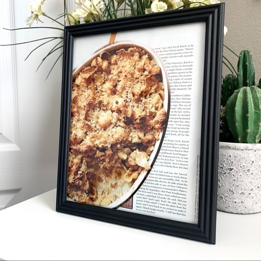 Baked Mac and Cheese Collage‎ Comfort Food Kitchen Wall Art